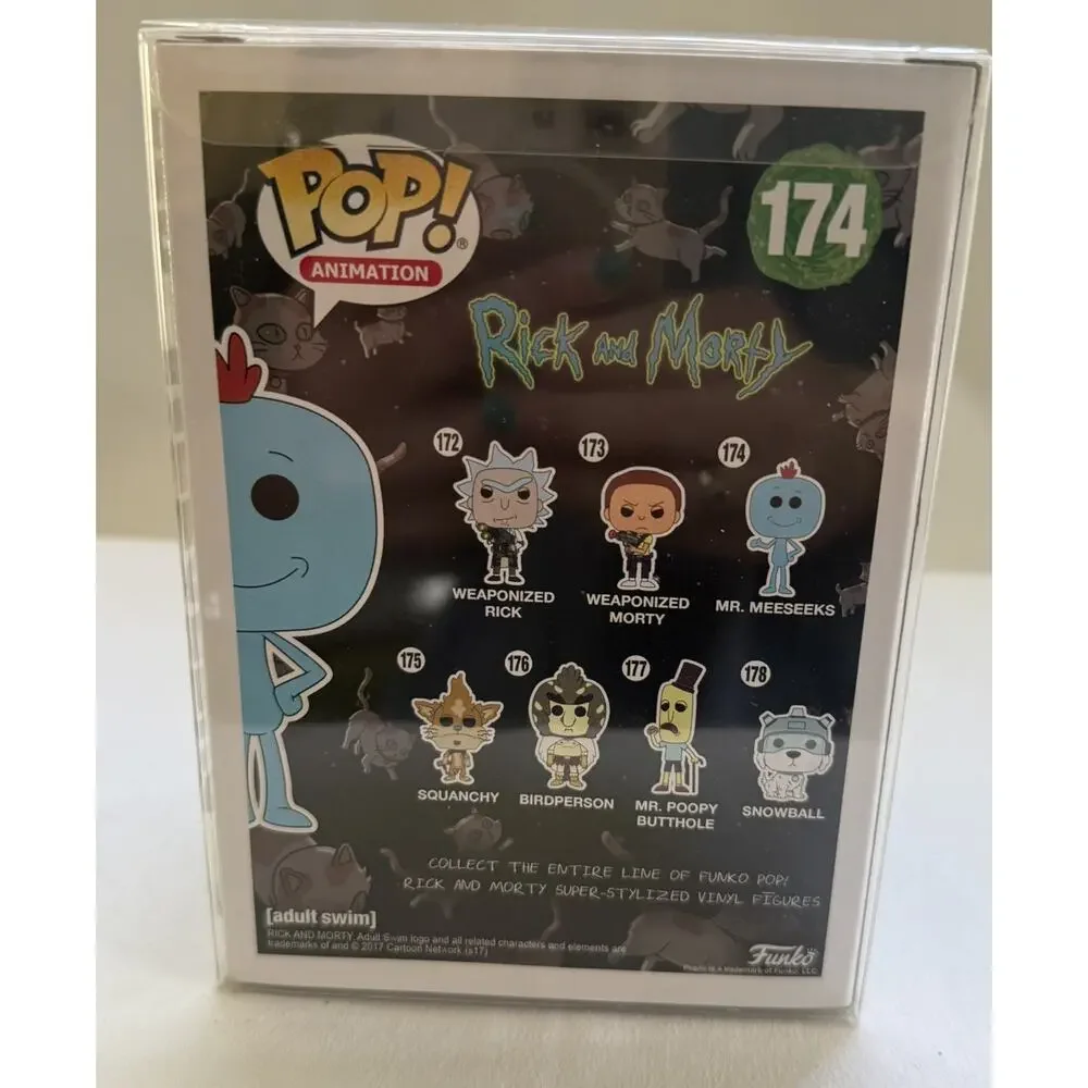 Funko Pop Mr. Meeseeks #174 Limited Edition CHASE Collectible Rick & Morty NIB